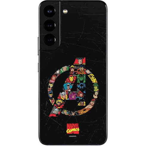 Marvel Classic Comics Avengers Logo Galaxy S22 Skin